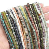 3x6mm Agates Aventurine Spacer Beads for Jewelry Making