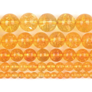 Natural Citrines Crystal Round Spacer Beads 4/6/8/10/12mm