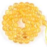 Natural Citrines Crystal Round Spacer Beads 4/6/8/10/12mm