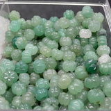 Green Aventurine Agate Stone Pumpkin Beads for Jewelry Making