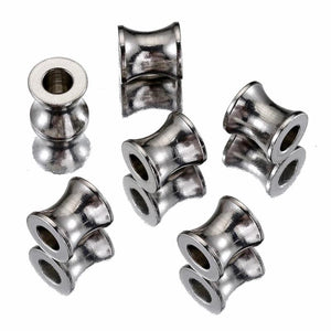 Stainless Steel Spacer Beads Barrel Drum Charms for Jewelry Making DIY