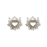 Heart Shape Rhinestone Shoe Clips DIY Jewelry Accessories