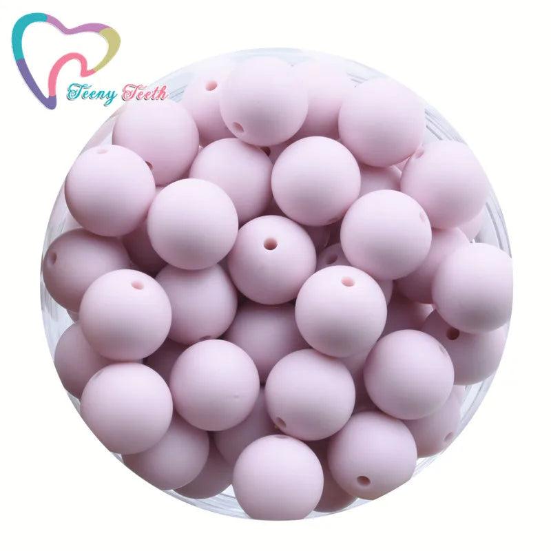 20 PCS 12 MM Round BPA Silicone Beads for Teether Necklace Jewelry Making