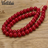 Dark Red Coral Beads 4mm 6mm 8mm 10mm DIY Bracelet Necklace Jewelry Making