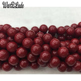 Dark Red Coral Beads 4mm 6mm 8mm 10mm DIY Bracelet Necklace Jewelry Making