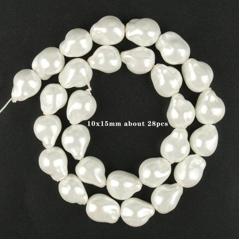 Irregular Pearl Beads for Jewelry Making DIY Bracelet 10x15mm