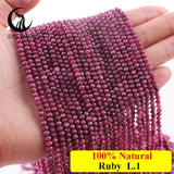 Natural Ruby Stone Beads Faceted Loose Rhodochrosite Apatite Beads