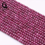 Natural Ruby Stone Beads Faceted Loose Rhodochrosite Apatite Beads