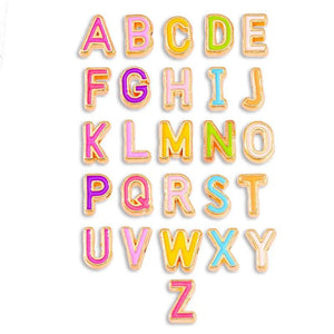 26Pcs Pink Enamel Letter Bead Set for Bracelet DIY Jewelry Making