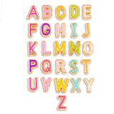 26Pcs Pink Enamel Letter Bead Set for Bracelet DIY Jewelry Making