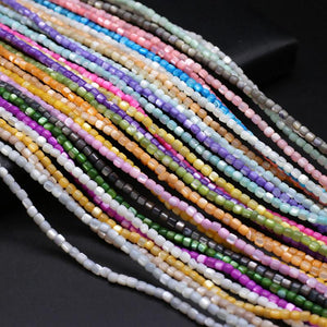 Natural Shell Mother of Pearl Spacer Beads 14''