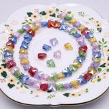 8x10mm Butterfly Crystal Glass Beads Transparent AB Faceted
