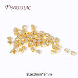 Irregular Rhombus Beads 18K Plated Metal Spacer Beads for Beading