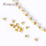 Irregular Rhombus Beads 18K Plated Metal Spacer Beads for Beading