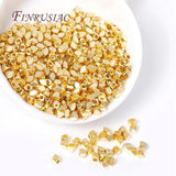 Irregular Rhombus Beads 18K Plated Metal Spacer Beads for Beading