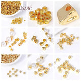 Irregular Rhombus Beads 18K Plated Metal Spacer Beads for Beading