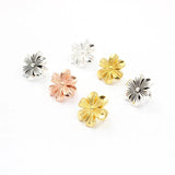 10pc Flower Slider 7x10mm For DIY Bracelet Necklace Watch Chain Making