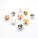 10pc Flower Slider 7x10mm For DIY Bracelet Necklace Watch Chain Making