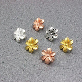 10pc Flower Slider 7x10mm For DIY Bracelet Necklace Watch Chain Making