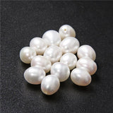 8-9mm Half Drilled Drop Natural Pearls Cultured Oval Pearl Beads