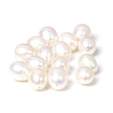 8-9mm Half Drilled Drop Natural Pearls Cultured Oval Pearl Beads