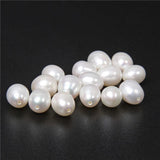 8-9mm Half Drilled Drop Natural Pearls Cultured Oval Pearl Beads
