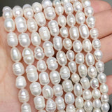 Rice Shape Freshwater Pearl Beads 15'' - DIY Women Bracelet Charms