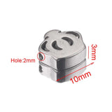 10Pcs Stainless Steel Crown Flower Butterfly Spacer Beads