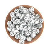 10Pcs/Lot 15mm Sports Shape Silicone Beads DIY Jewelry Accessories