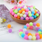 50Pcs 12/15MM Luminous Silicone Beads Glow In The Night DIY Jewelry