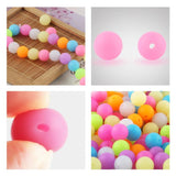 50Pcs 12/15MM Luminous Silicone Beads Glow In The Night DIY Jewelry