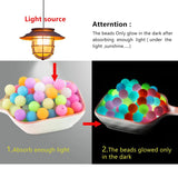 50Pcs 12/15MM Luminous Silicone Beads Glow In The Night DIY Jewelry