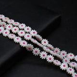 5Pcs 10mm Freshwater Pearl Sunflower Beads Daisy Shell Charms DIY Jewelry