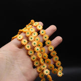 5Pcs 10mm Freshwater Pearl Sunflower Beads Daisy Shell Charms DIY Jewelry