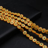 5Pcs 10mm Freshwater Pearl Sunflower Beads Daisy Shell Charms DIY Jewelry