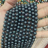 8mm Round Freshwater Pearl Beads Bracelet DIY Jewelry Making