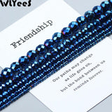 Faceted Round Hematite Beads Natural Stone 2-10mm for DIY Jewelry Making