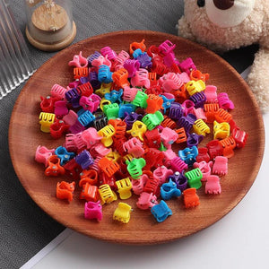 60Pcs Small Claw Clip Colorful Candy Gradient Hair Accessories Kids Hairpins