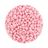 Sunrony 50Pcs 12mm Pearl Silicone Lentil Beads For Bracelets DIY