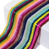 Frosted Transparent Glass Bead Strands for Jewelry Making DIY