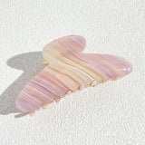 Acetate Pink Rainbow Eye Flower Hamburger Hair Clip Claw