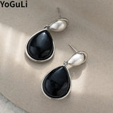 Vintage Teardrop Earrings 925 Silver Needle Hot Party Jewelry