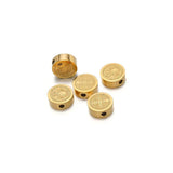 5Pcs Jesus Christ Spacer Beads Stainless Steel DIY Jewelry Making
