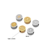5Pcs Jesus Christ Spacer Beads Stainless Steel DIY Jewelry Making