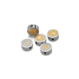 5Pcs Jesus Christ Spacer Beads Stainless Steel DIY Jewelry Making