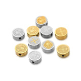 5Pcs Jesus Christ Spacer Beads Stainless Steel DIY Jewelry Making