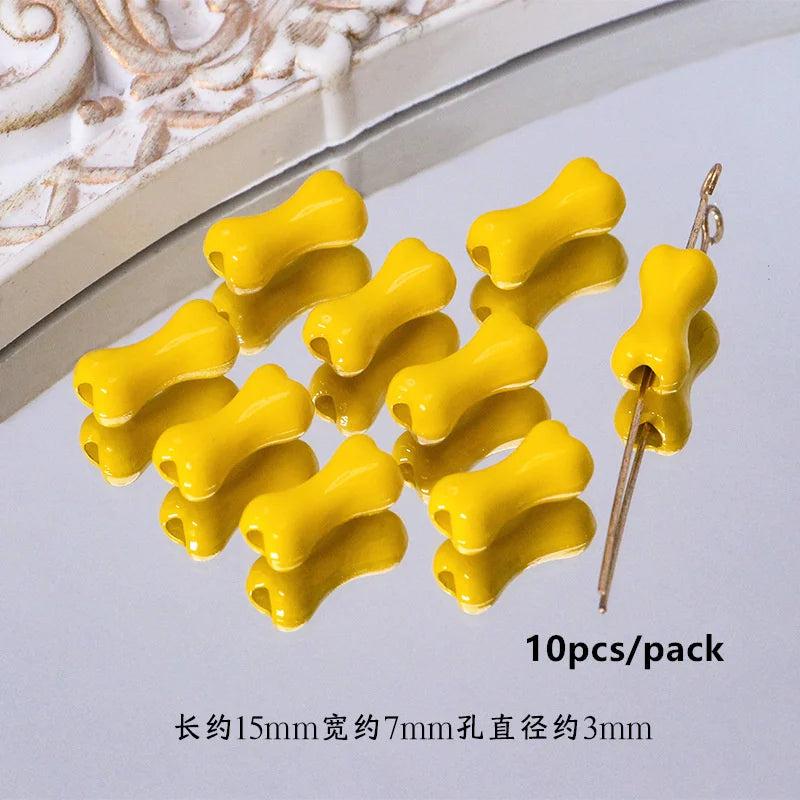 10pcs Alloy Bone Pendant Beads Connectors Jewelry Findings