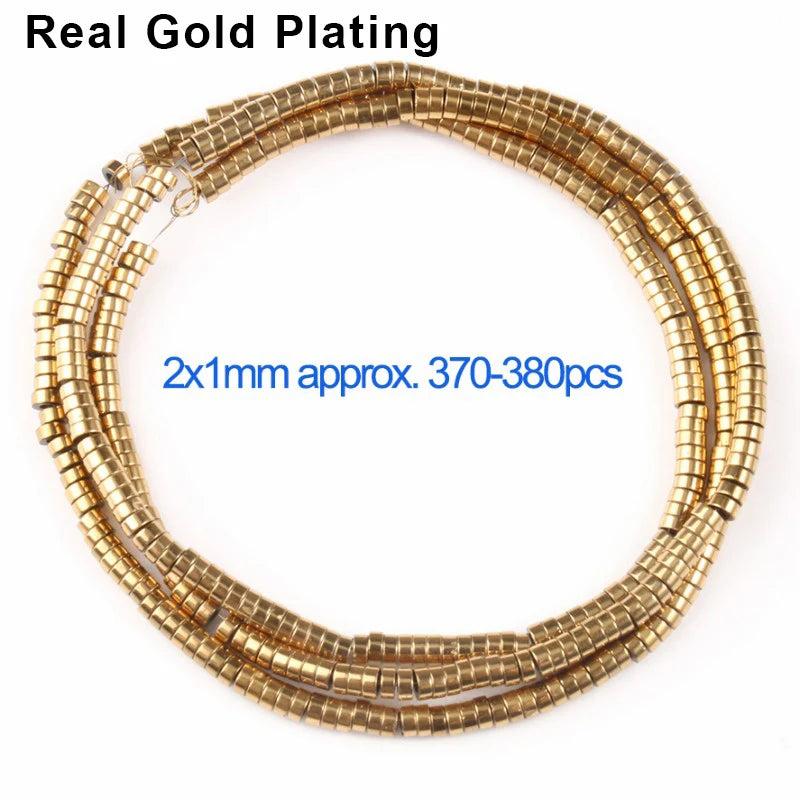 Natural Stone Hematite Spacer Beads for Jewelry Making