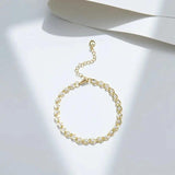 Pearl Charm Bracelet for Women Bridal Jewelry Party Gift