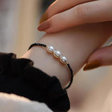 Freshwater Pearl Spinel Crystal Bracelet S925 Sterling Silver Hot Gift Women